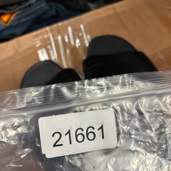 Alexander Wang Lou Leather Block Heel Slides Sandals Women's 40.5 - Picture 12 of 12